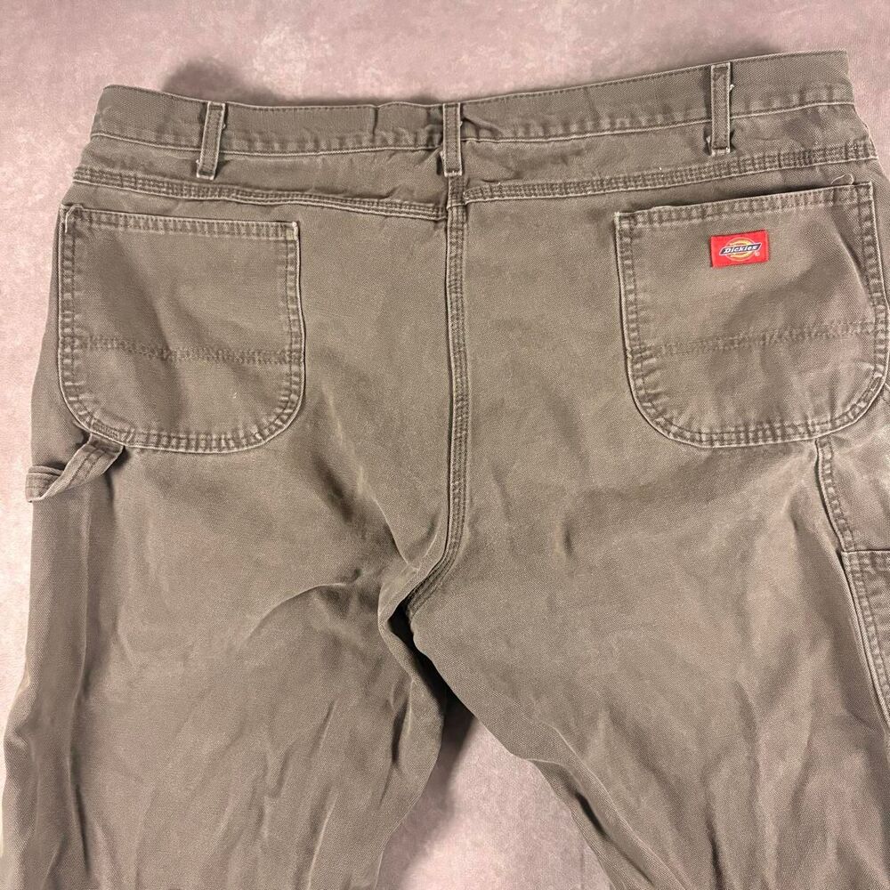 vintage dickies gray worn in carpenter workwear pants
